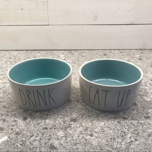 Rae Dunn by Magenta ceramic pet bowls